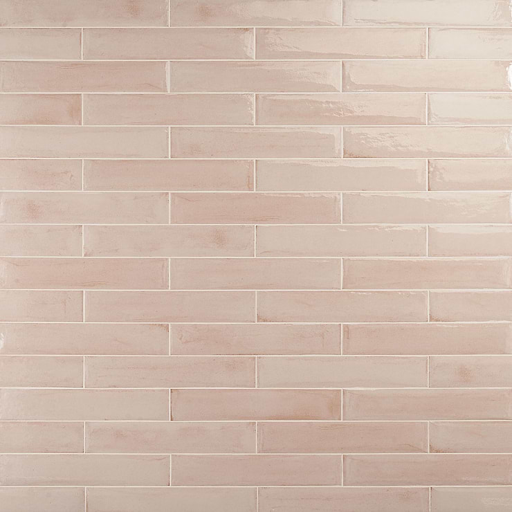 Paint Rosa Pink 3x16 Glossy Porcelain Subway Tile