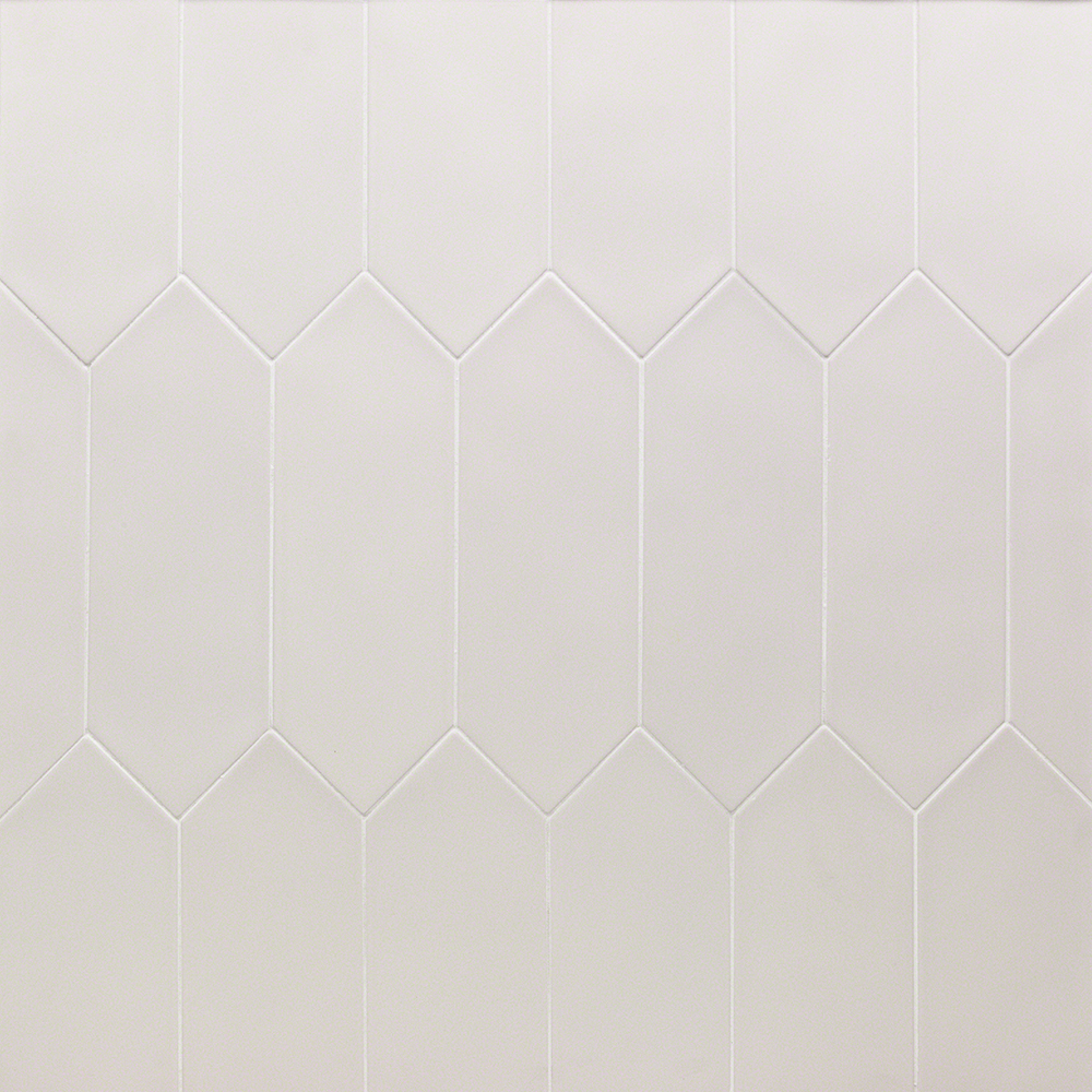 Aliante White 4x12 Picket Matte Porcelain Tile