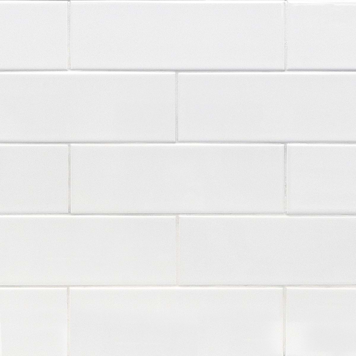 Basic White 4x12 Polished Ceramic Subway Wall Tile