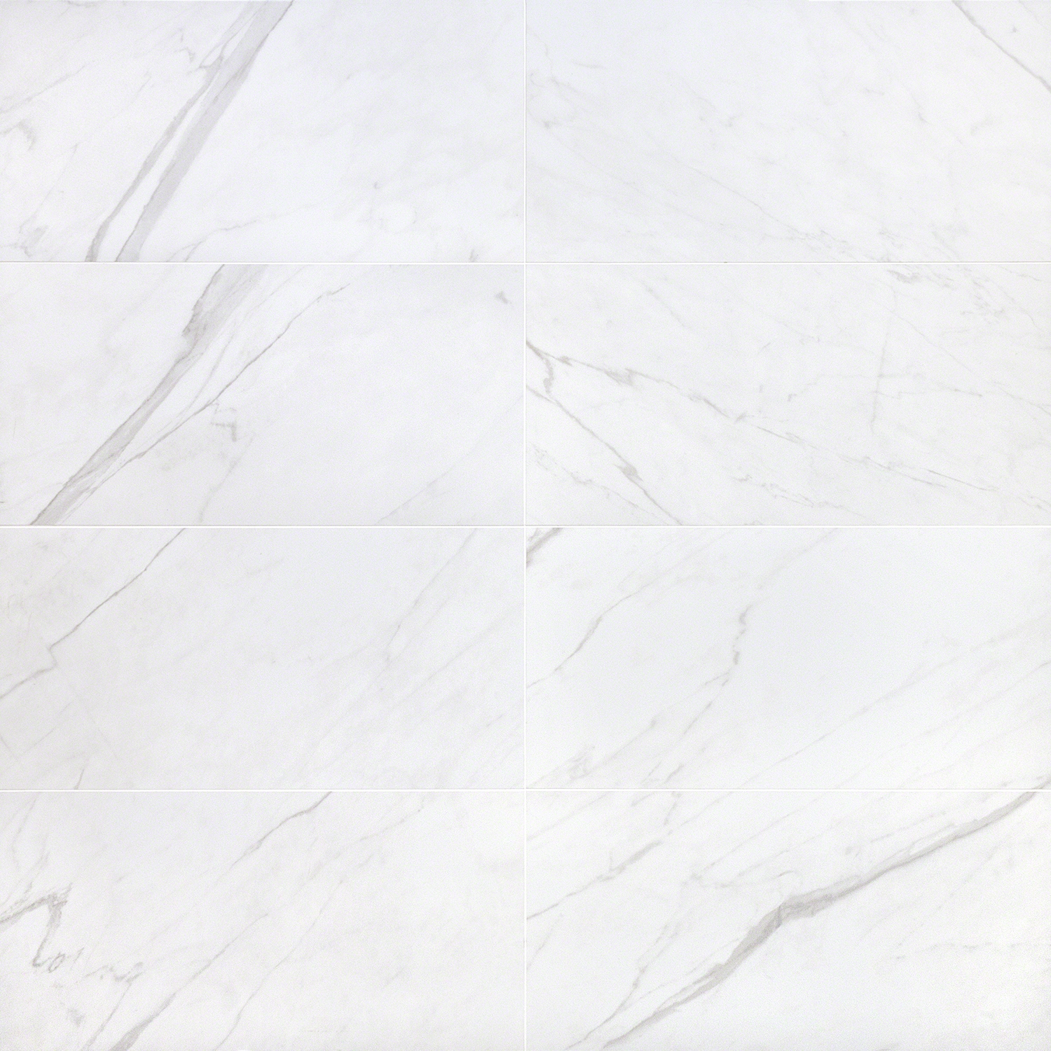 Basic Marble Bianco White 12x24 Matte Porcelain Tile