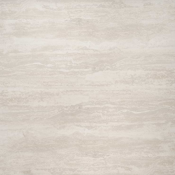 Basic Travertine Beige & Cream 24x48 Matte Porcelain Tile