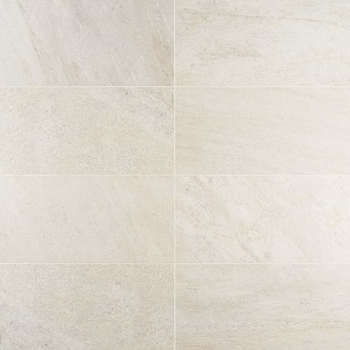 FusionTech Miami White 12x24 Matte Porcelain Tile