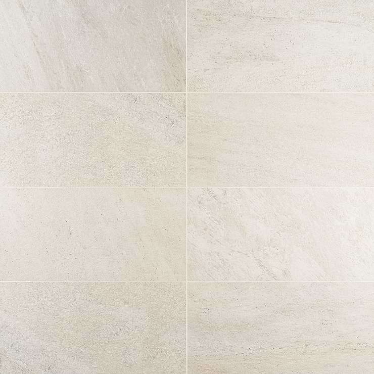 FusionTech Miami White 12x24 Matte Porcelain Tile