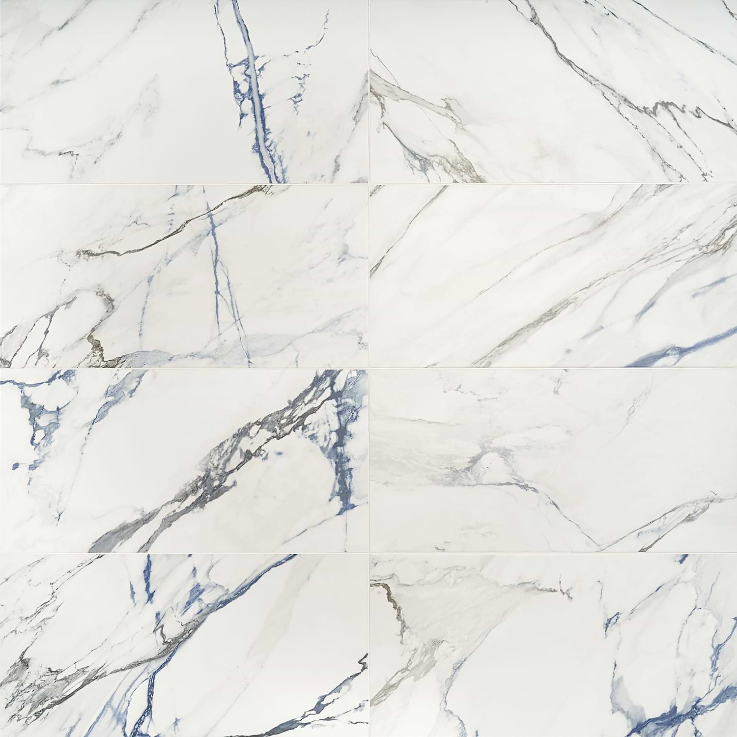 Calacatta Azur 12x24 Matte Porcelain Tile