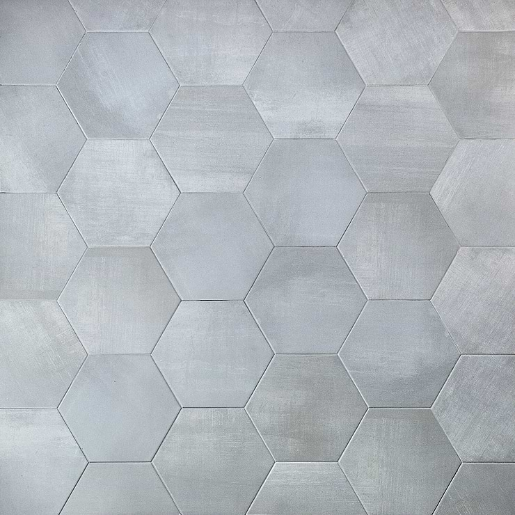 Paige Avorio 10" Hexagon Matte Cement Look Porcelain Tile