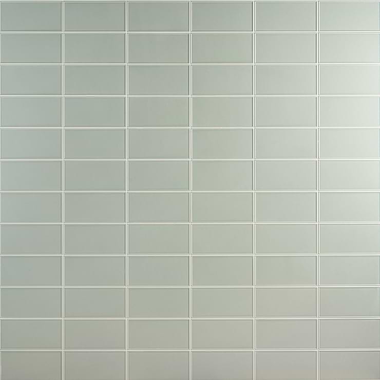 Stacy Garcia Maddox Frame Mineral Green 4x8 Matte Ceramic Wall Tile