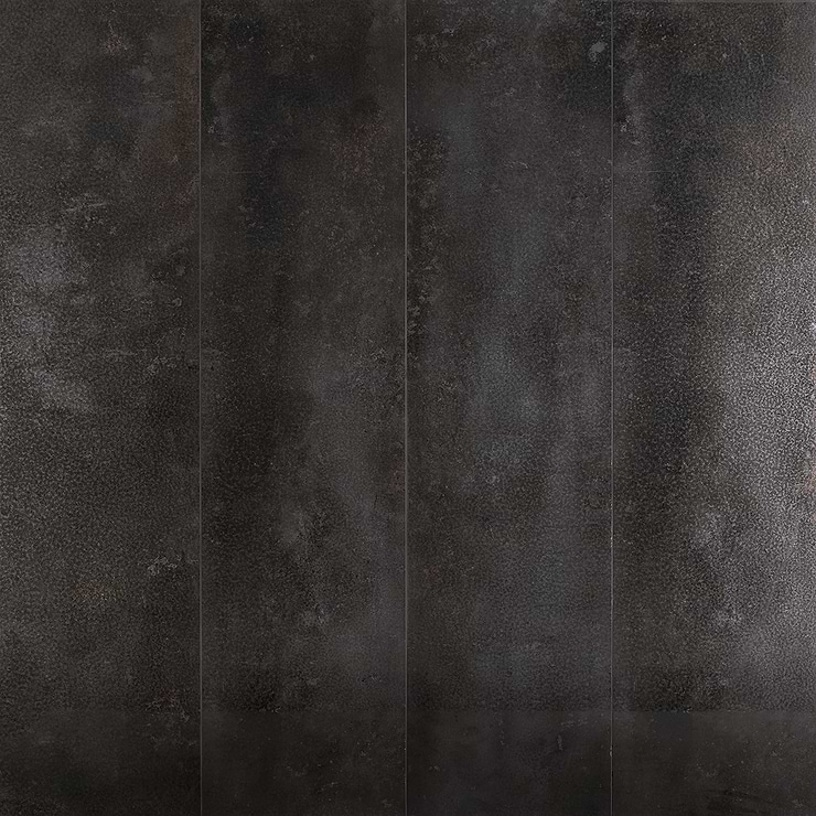 Twilight Dark 12x48 Metal Look Polished Porcelain Tile