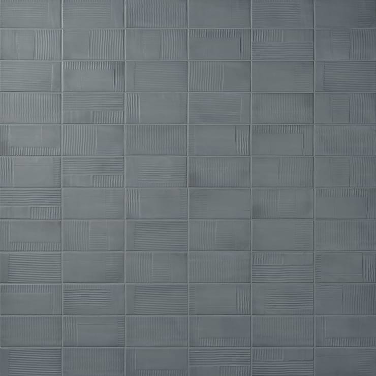 Comb Deco Cobalto 4X8 Matte Ceramic Wall Tile