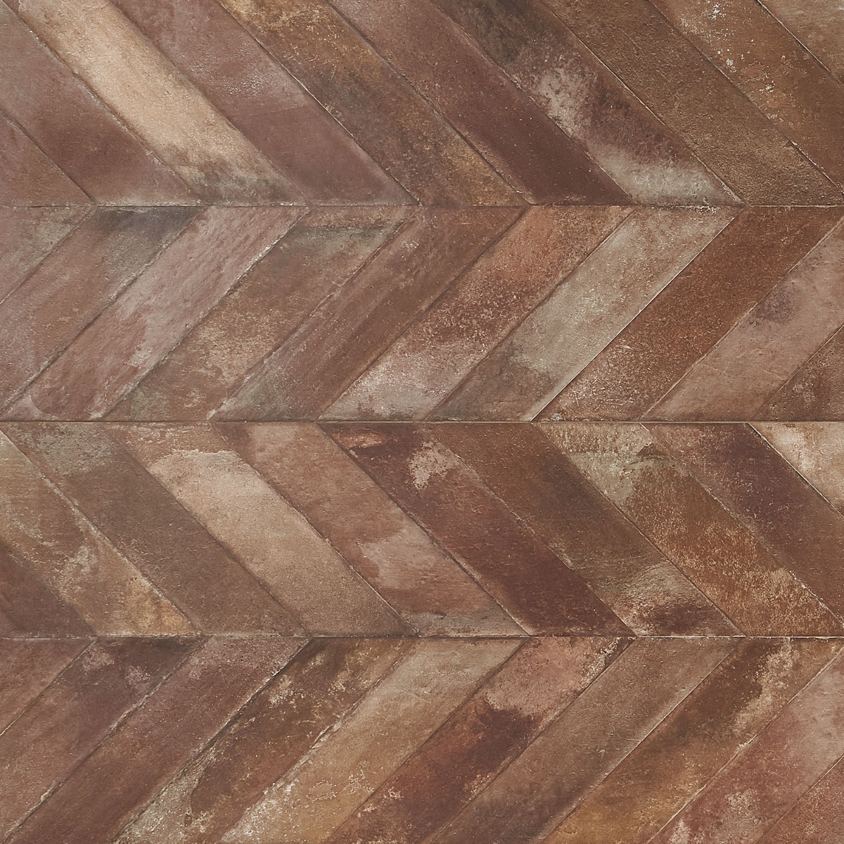 Sculpt Chevron Tobacco Brown 24x48 Natural Porcelain Tile