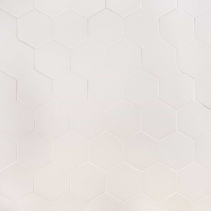 HexArt Blanco 8" Porcelain Matte Tile 