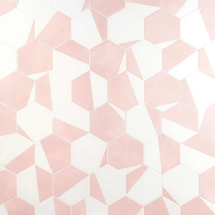 HexArt Pop Rose 8" Hexagon Matte Porcelain Tile