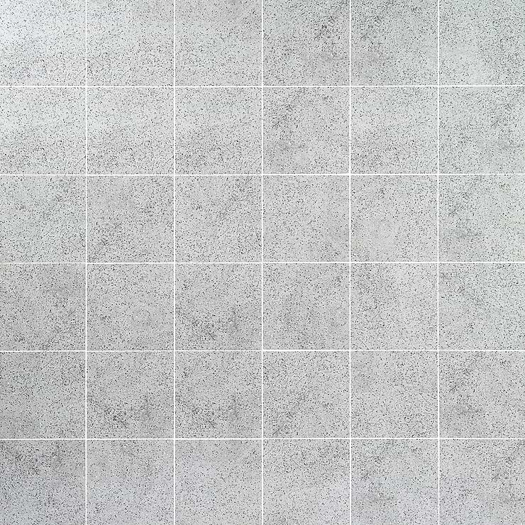 Art Geo by Elizabeth Sutton Terrazzo Gray 8x8 Matte Porcelain Tile