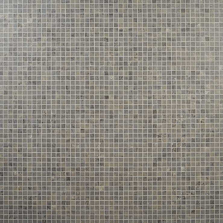 Portrait Sage Gray 1x1 Matte Porcelain Mosaic Tile