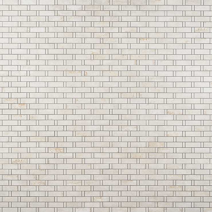 Portrait Ivory 1x3 Weave Matte Porcelain Mosaic Tile