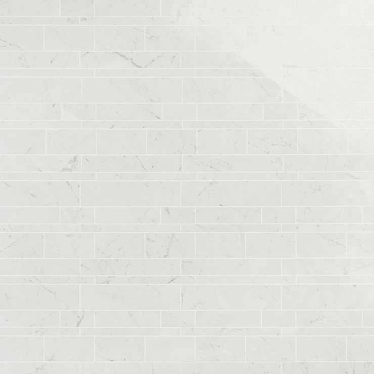 DreamStone Carrara Giola Railroad Polished Porcelain Mosaic