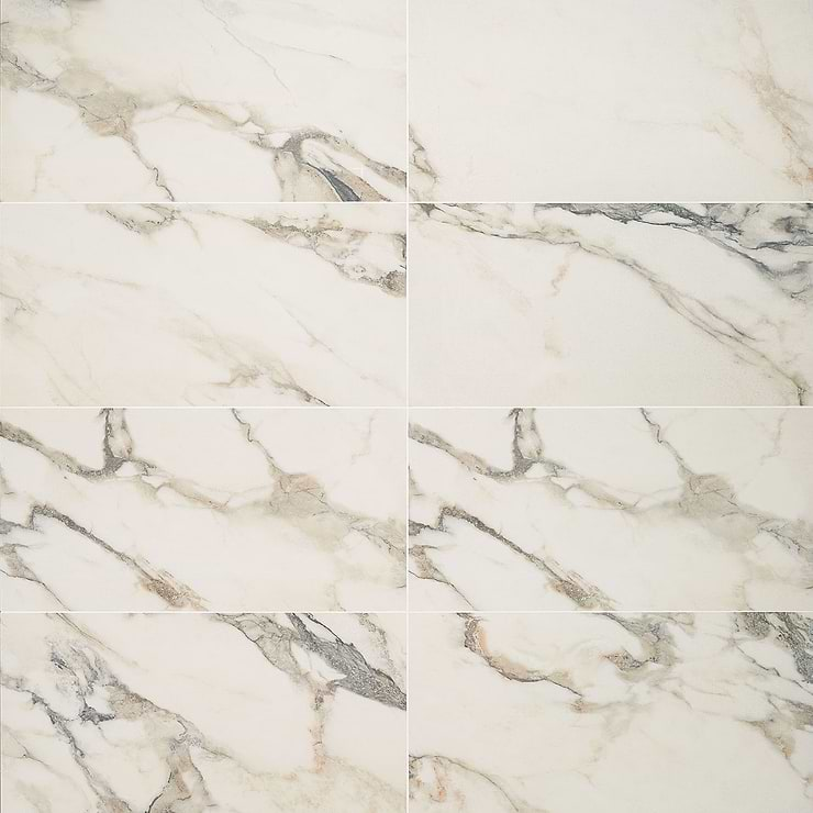 DreamStone Calacatta Rustico 12x24 Matte Porcelain Tile