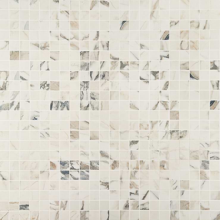 DreamStone Calacatta Rustico 2x2 Matte Porcelain Mosaic