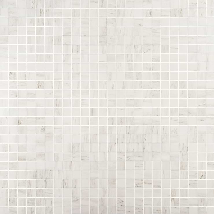 DreamStone Dolomite Snow 2x2 Matte Porcelain Mosaic