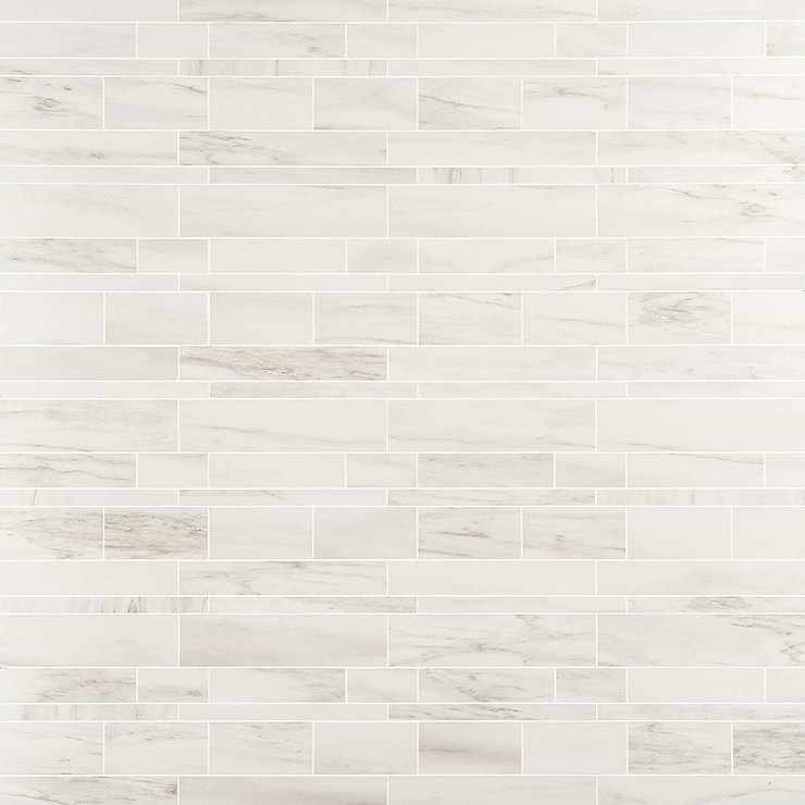 DreamStone Dolomite Snow Railroad Matte Porcelain Mosaic