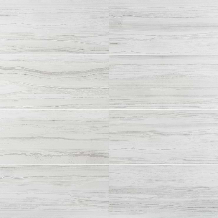 DreamStone Luminus White 12x24 Matte Porcelain Tile