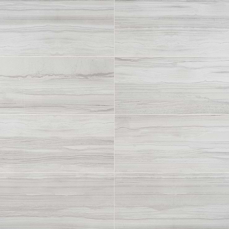 DreamStone Luminus White 12x24 Polished Porcelain Tile