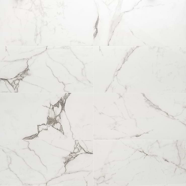 DreamStone Statuario Venato 12x24 Polished Porcelain Tile