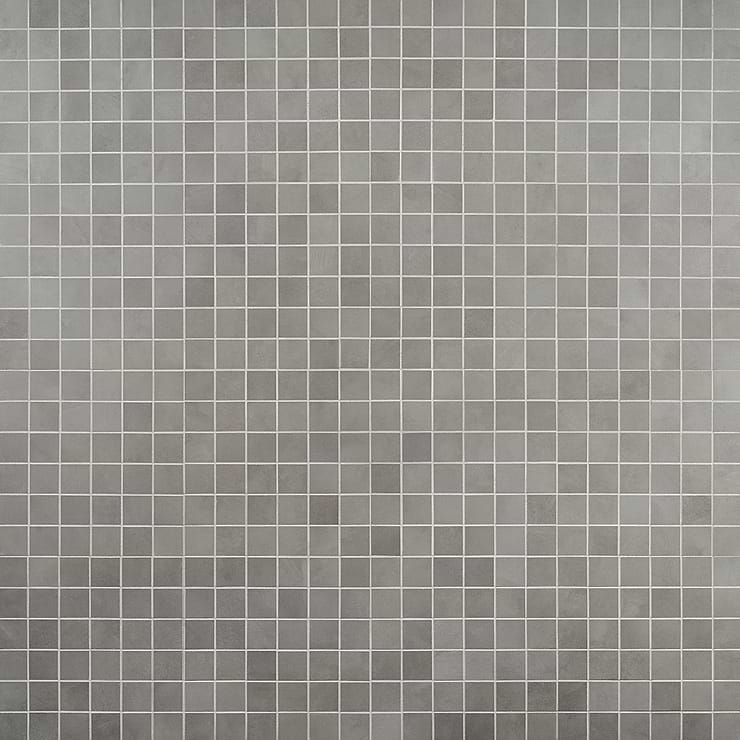 Clay Fancy Gray 2x2 Matte Porcelain Mosaic Tile