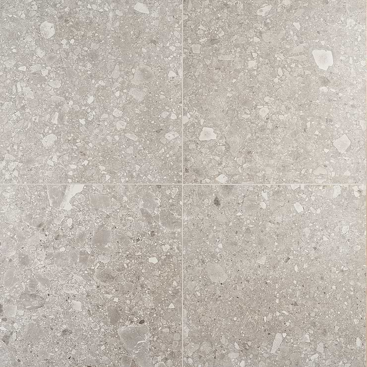 Rizo Taupe Gray 24x24 Terrazzo Look Matte Porcelain Tile