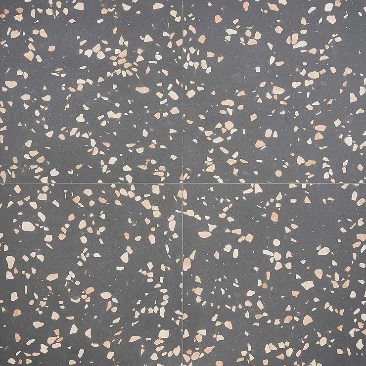 Terrazzo Italy Dolce Grande Gray 24x24 Honed Terrazzo Tile