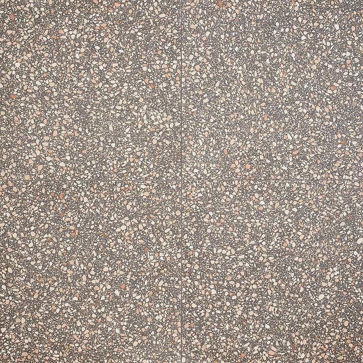 Terrazzo Italy Dolce Rina Gray 24x24 Honed Terrazzo Tile