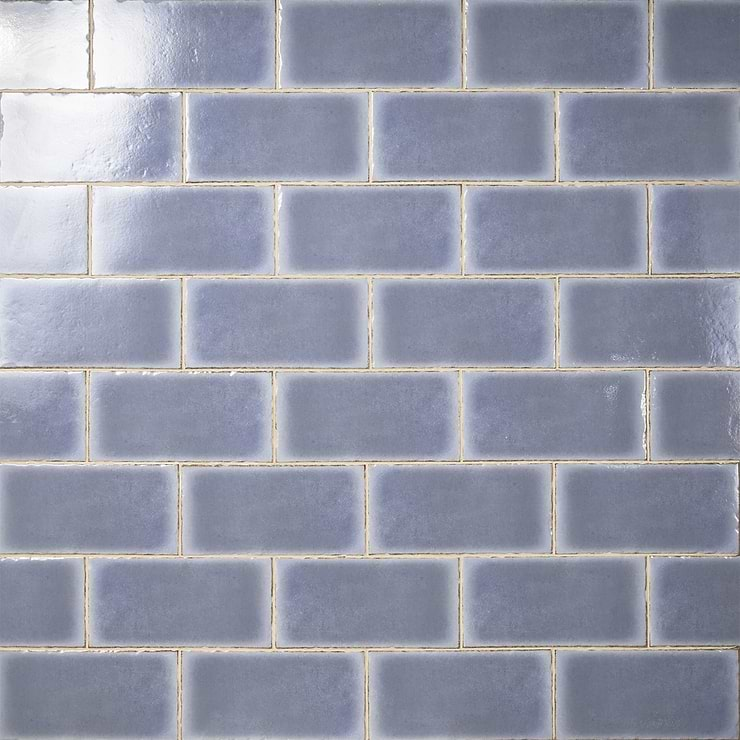 Jamesport Blue 6"x12" Glossy Porcelain Subway Tile