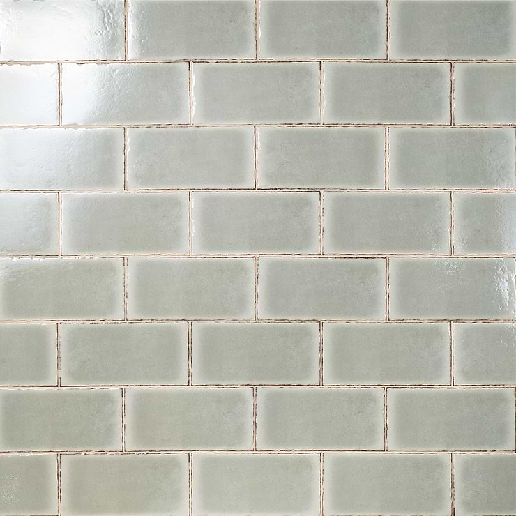 Jamesport Sage Green 6"x12" Glossy Porcelain Subway Tile