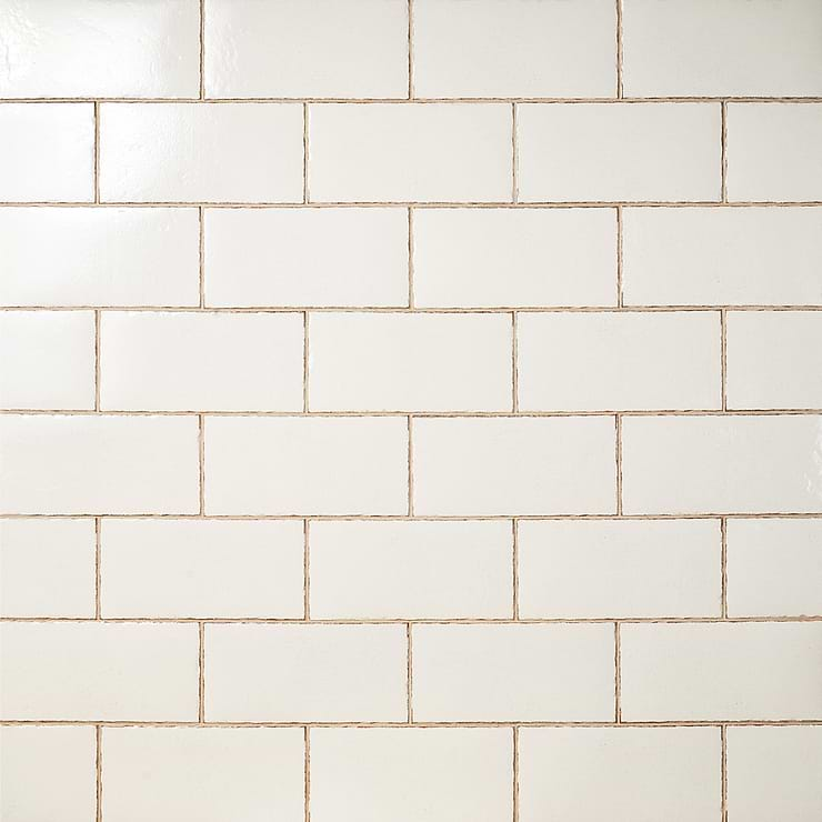 Jamesport White 6"x12" Glossy Porcelain Subway Tile