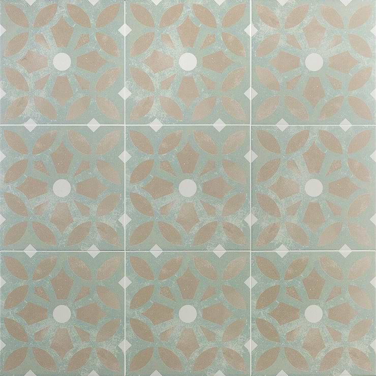 Encaustic Look Porcelain Tile for Backsplash