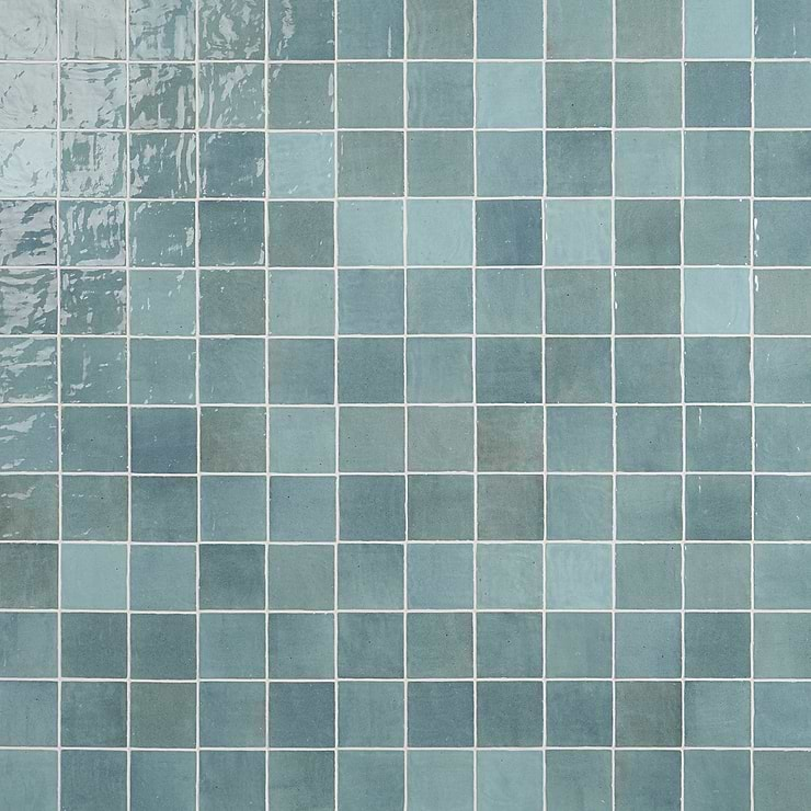 Portmore Aqua Blue 4x4 Glossy Ceramic Tile