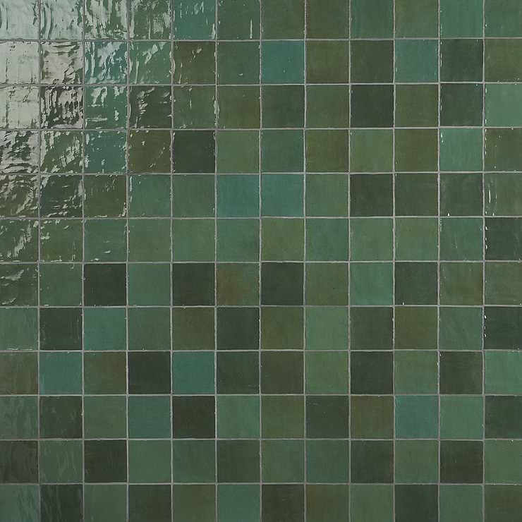 Portmore Green 4x4 Glossy Ceramic Tile