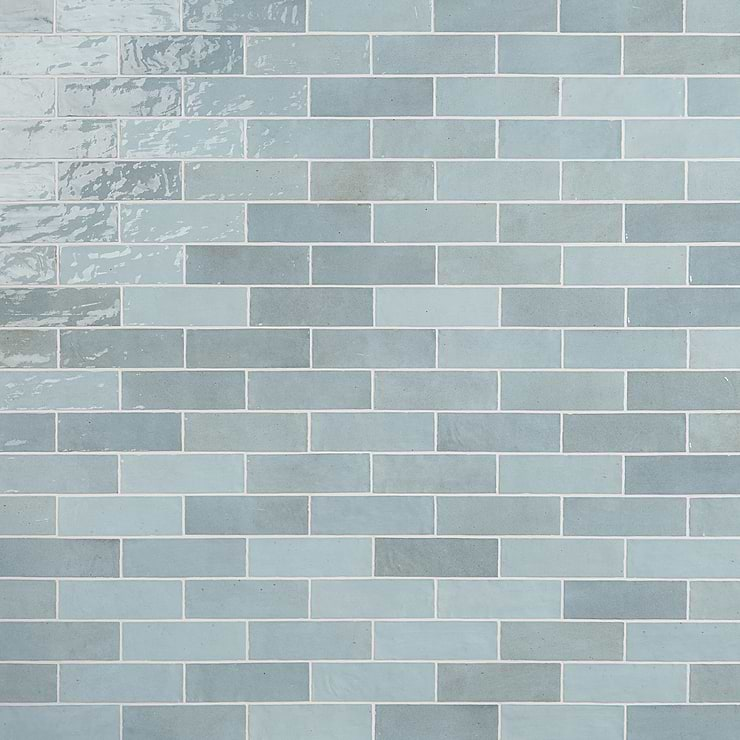 Portmore Sky Blue 3x8 Glossy Ceramic Subway Tile