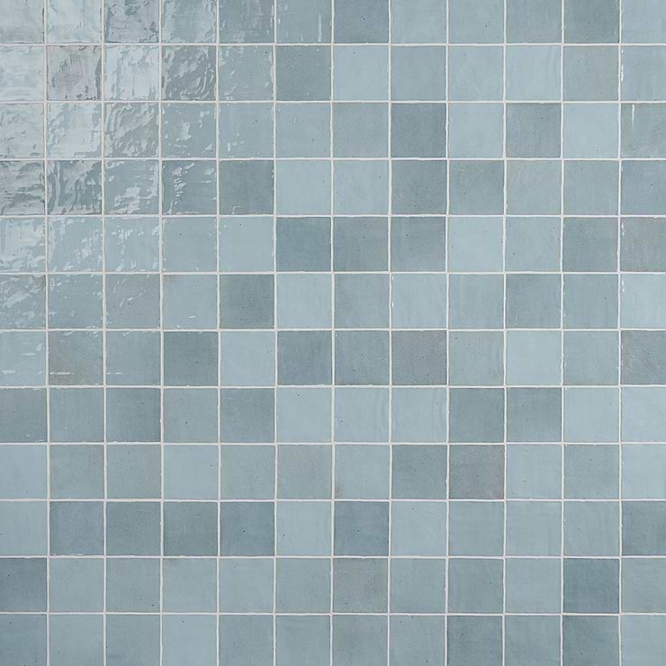 Portmore Sky Blue 4x4 Glossy Ceramic Tile