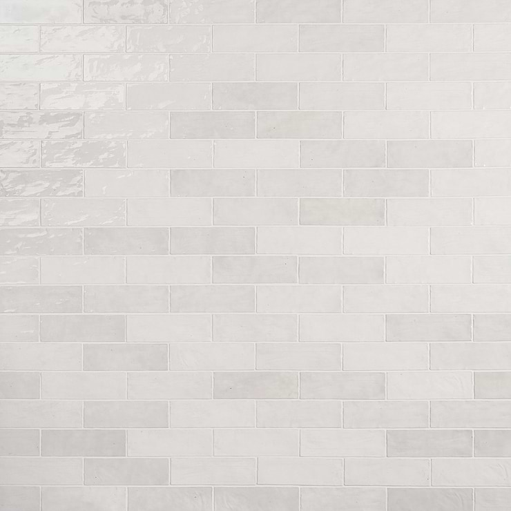 Portmore White 3x8 Glossy Ceramic Subway Tile