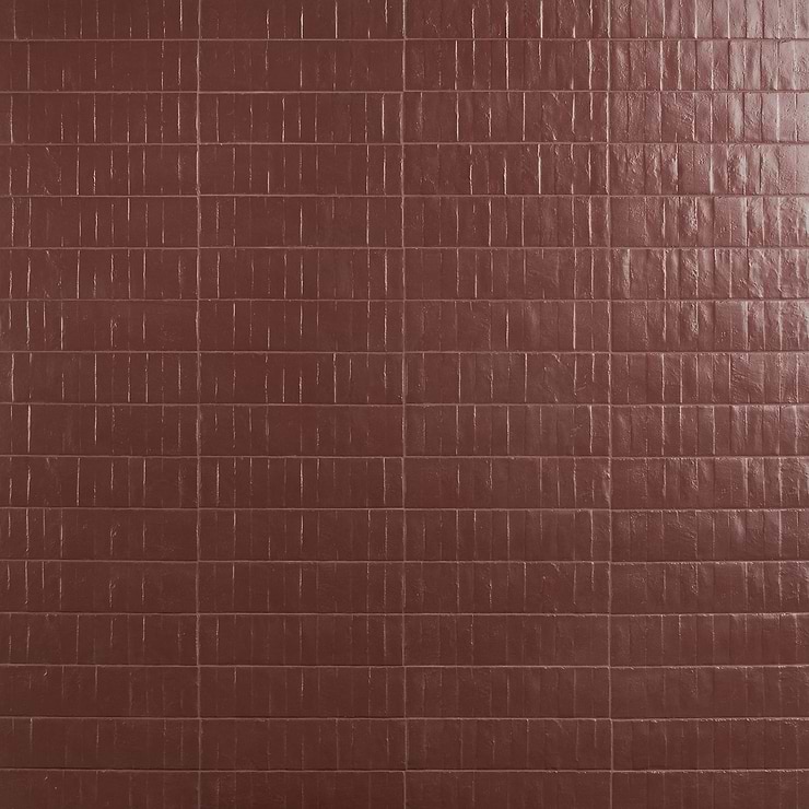 Rework Burgundy Red 3x12 Matte Porcelain Tile