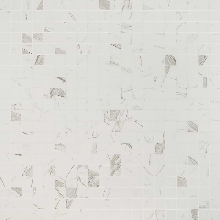 Versilia Statuario Mosaic Matte 2x2 Porcelain Tile