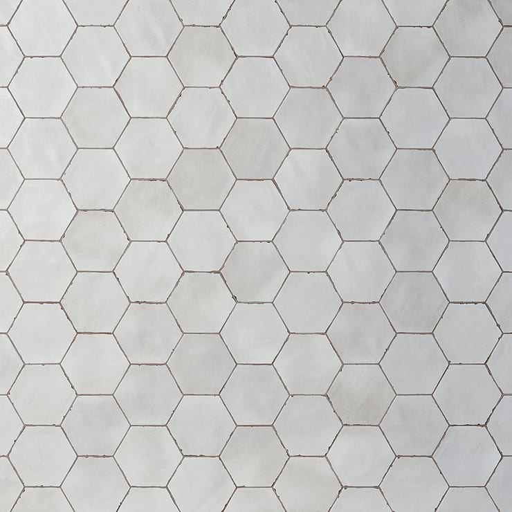 Sasha Hex Rassa Gray 6" Matte Porcelain Hexagon Tile