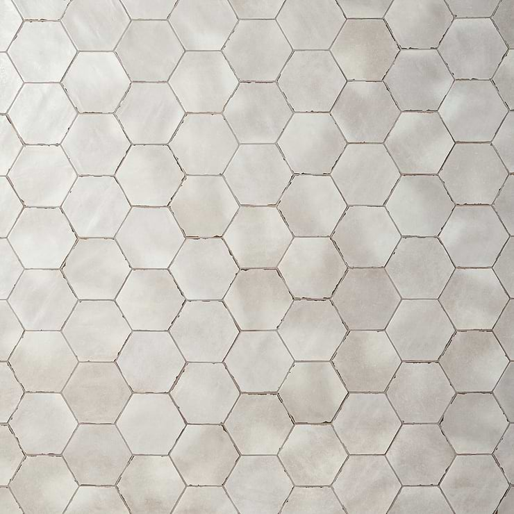 Sasha Hex Tiberio Taupe 6" Matte Porcelain Hexagon Tile