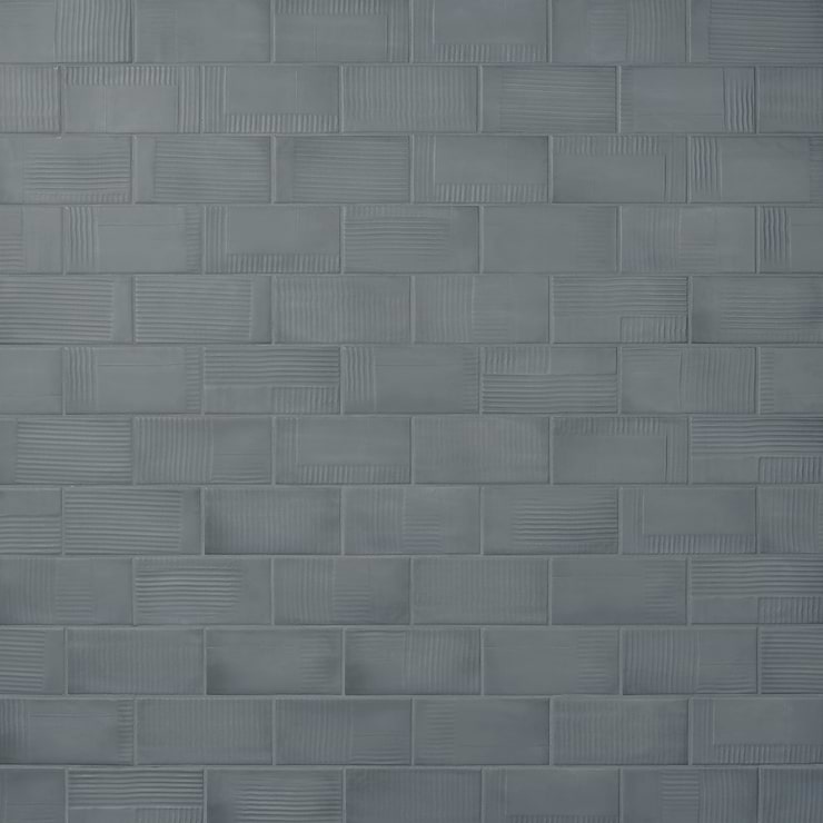 Comb Deco Cobalto 4X8 Matte Ceramic Wall Tile