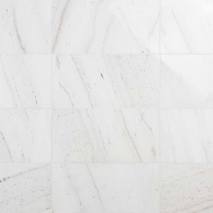 Alaska White 12x24" Polished Marble Tile