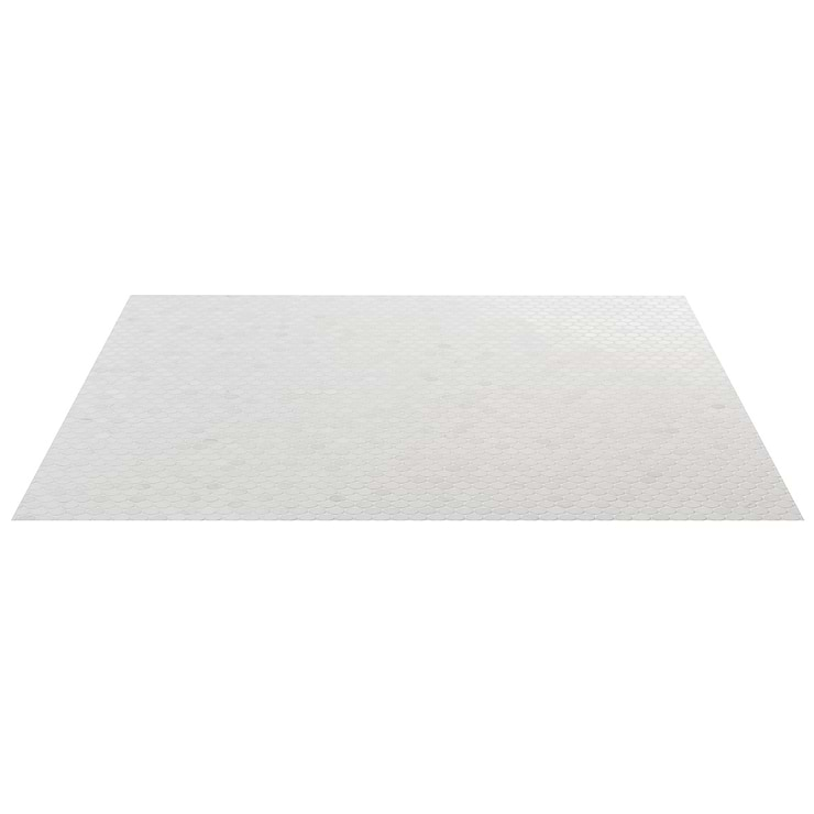 Bianco Dolomite White 1" Penny Round Premium Polished Marble Mosaic Tile