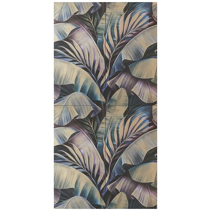 Monet Temptation Multicolor 24x48 Artisan Decor Matte Porcelain Wall Tile