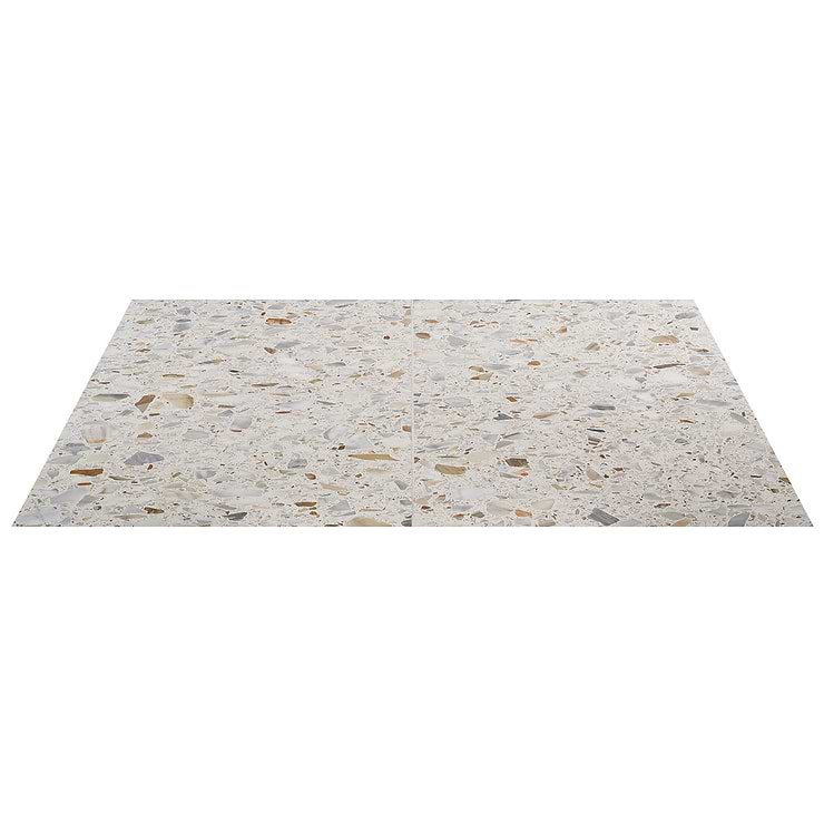 Terrazzo Italy Sacra Calacatta White 24x24 Honed Terrazzo Tile