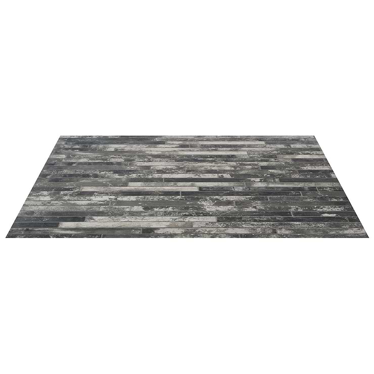 English Brick Dark Gray 2x18 Matte Porcelain Tile