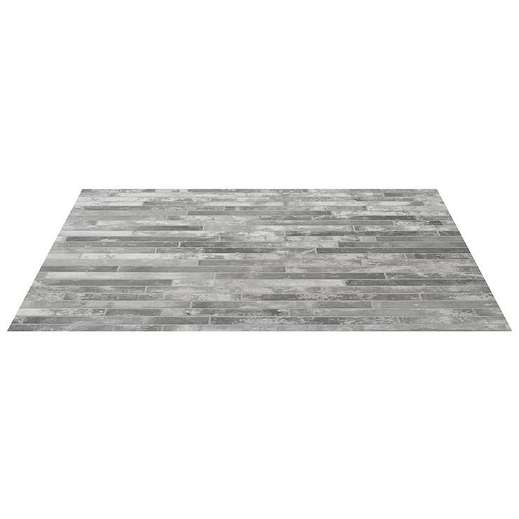 English Brick Light Gray 2x18 Matte Porcelain Tile